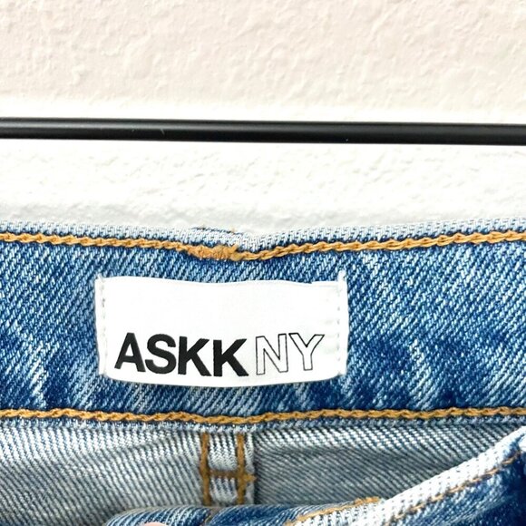 NWT ASKK NY Straight Firebird Jeans W1231K675FIR Size 28 - Picture 3 of 8